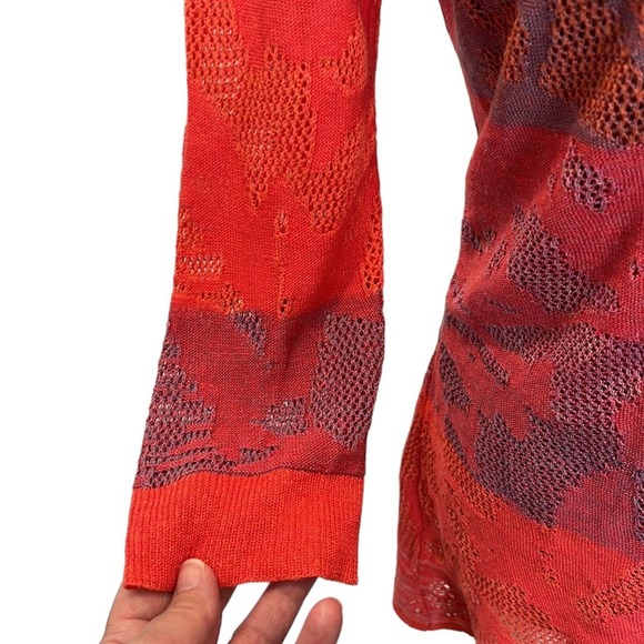 NIC+ZOE Red and Purple Open-Front Cardigan - Picture 4 of 8